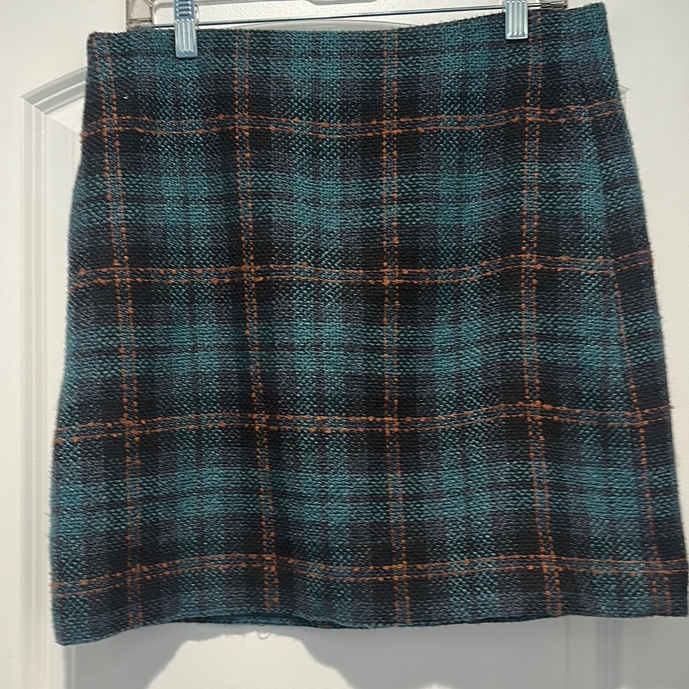 LOFT Blue Pencil Mini Skirt for Casual Occasions